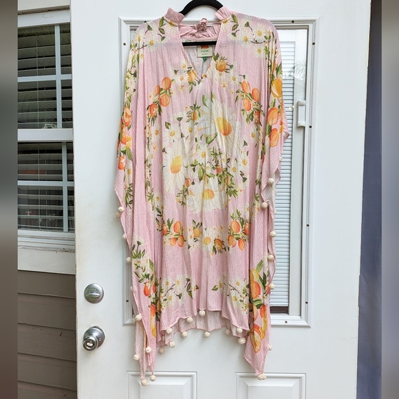 FARM Rio Other - New Farm Rio Tangerine Dream Pom-Pom Cover Up, size XS